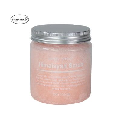 China Exfoliator OEM ODM Whitening Vegan Bodyscrub Whitening Spa Bath Salt Scrub Exfoliator Natural Pink Himalayan Salt Whipped Body Scrub for sale