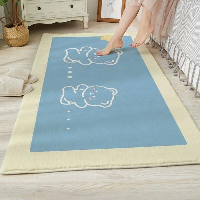 China Washable Cute Blanket Spaceship Pattern Bear And Fish Design Kids Bedroom Blanket And Rug for sale