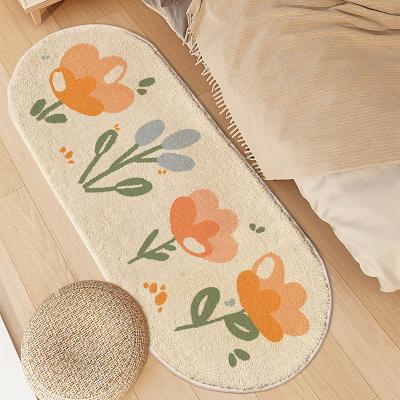 China 2022 Hot Sale Multiple Oval Washable Ready To Ship Washable Bedroom Floor Blankets Carpet for sale