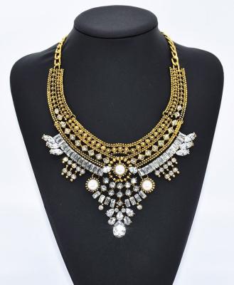 China Vintage Vintage Statement Zinc Alloy Chunky Necklaces Choker Jewelry for sale