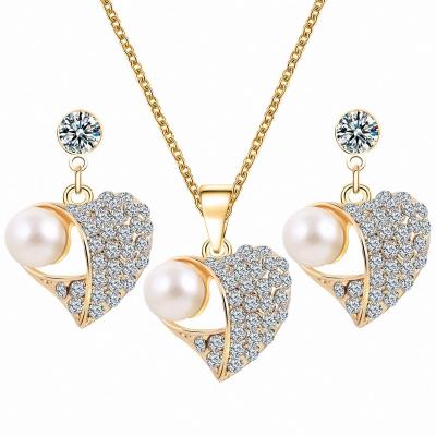 China Fashion TRENDY Gold Wedding Bridal Jewelry Set For Women Wholesale N99271 for sale