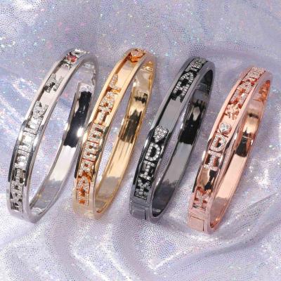 China Custom Hiphop Diy Charm Bracelet Bangle Designer Charms For Slide Jewelry for sale