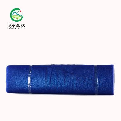 China 100% Polyester Tulle Anti-static Colorful Mesh Fabric Roll Sparkle Glitter Tulle Fabric Bolt Packing Wholesale for sale