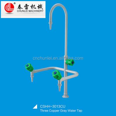 China Commercial Furniture Three Gray Water Faucet Copper Commercial Furniture for sale