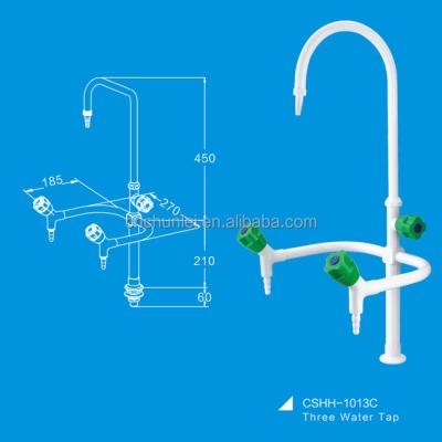 China Higher Education Faucet Higher Education Faucet Chrome Plated High Main Lab Bench Mounted Three Way Water Faucet in Physics/Chemistry/Math Lab for sale