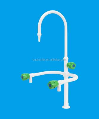 China commercial furniture lab commercial water faucet / three way faucet with handle and pp bubble for sale