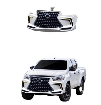 China Car Body Parts Car Accessories Front Bumper Facelift Conversion Bodykit For 2021 TOYOTA HILUX REVO/ROCCO UPGRADE TO LX BODY KITS for sale