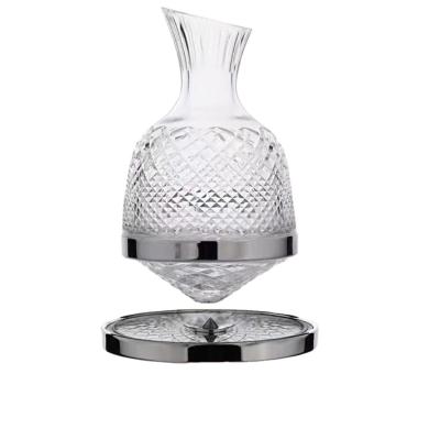 China Manual Grinding And Polishing Unique Custom Design Red Wine Glass Decanter Shape Glass Wine Decanter for sale