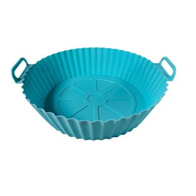 China En el mercado mayorista plegable reutilizable no adhesivo de silicona para freír con aire para forrajeras para hornear pastel para pasteles para paneceras circulares para freír con aire para forrajeras de silicona para macetas en venta