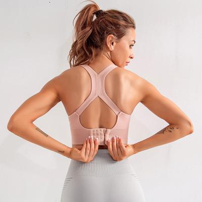 China High Print Breathable Sports Bra Seamless Yoga Bra Gym Lift Up Adjustable Seamless Bra Sports Tops Female Fitness Top Women for sale