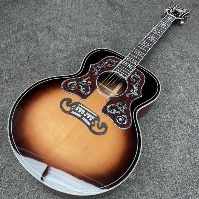 China Custom Acoustic Guitar 43 inches Gibson SJ200 Cocobolo Back side folk classic guitar for sale