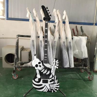 China Factory George Lynch Skull Skeleton 4 Strings Electric Bass Guitar Basswood Body en venta