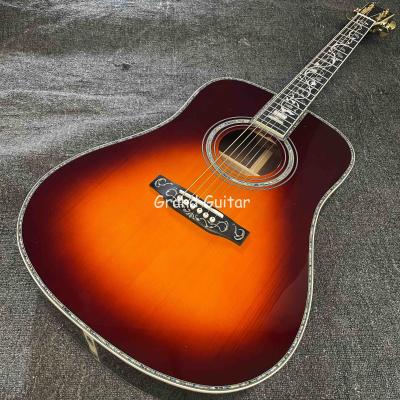 中国 Custom 41 Inch D-45 Sunburst Acoustic Guitar, Rosewood BACK SIDE, Martin Style 販売のため