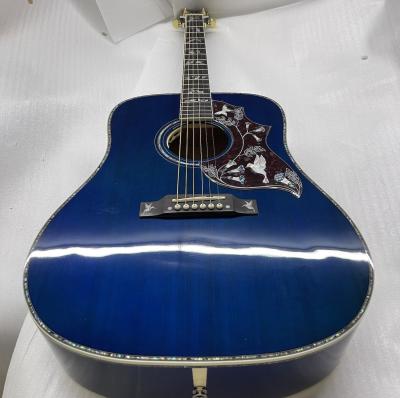 China Guitarra acústica GB-Viper azul paloma 41 pulgadas D cuerpo Abalone incrustación de unión en venta