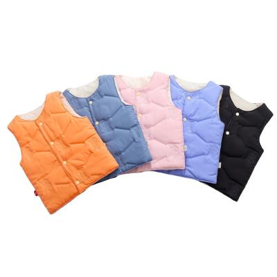 China Waterproof Autumn Girls Warm Vest Winter 2021 boys thicken vest kids outerwear vest children teens cotton jackets vest for sale