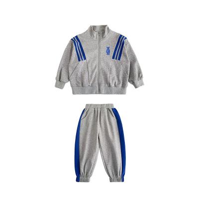 China 2022 Korean Kids Sports Eco-Friendly Two Piece Set Tracksuits Zip Up Hoodie Boys Clothing for sale