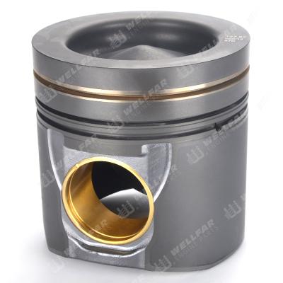 China Hotels engine parts piston with pin OM457LA 128mm engine piston piston ring 3.0T spline for sale