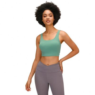 China 77FITNESS 2021 Women Breathable Custom High Impact Workout Sports Bra Top Active Running Ladies Jogging Yoga Crop Tank Top for sale