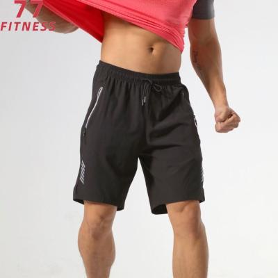 China Wholesales New Workable Design Elastic Waistband Men Shorts Logo Pants Gym Men's Fitness Shorts With Reflective Design Customs Shorts for sale