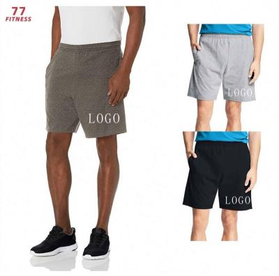 China Anti-Wrinkle Shorts Gym Wear Men's Plus Size Men's Cotton Set Bulk Elastic Waist Knee Length Running Sports Workout Clothing Men for sale