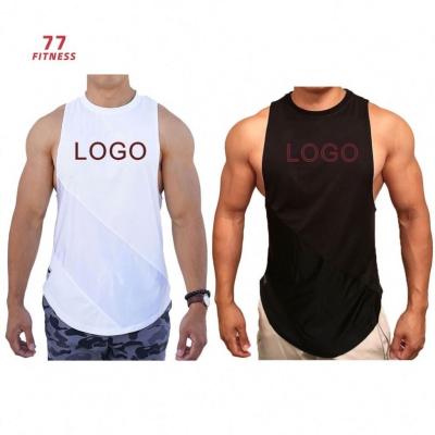 China Anti-Wrinkle Wear Gym Sport Men Plus Suit T-shirts Men's Fitness T-shirt Men's Simple White Cotton Cotton Workout Clothing waist yoga for sale