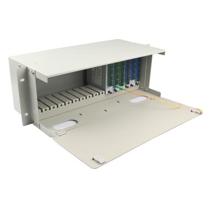 China 19 Zoll Rahmen Leer FTTH LGX Chassis für Modulsplitter zu verkaufen