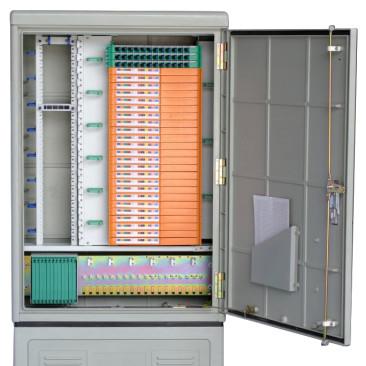 Chine Matériau SMC 288fo Cabinet de connexion croisée en fibre optique extérieure à vendre