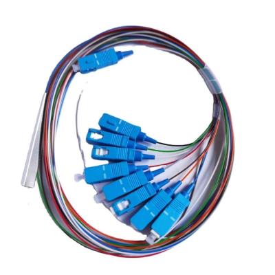 China Outlet 0.9mm LSZH Fiber Optic Pigtails 12Cords 1.5 2.0 3.0 Insertion Loss ≤0.3dB 3 for sale