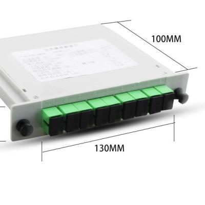 Chine Télécommunications FAT et FTD FTTH Splitter à fibre avec cassette WDM Splitter PLC de type 1x8 SC APC à vendre