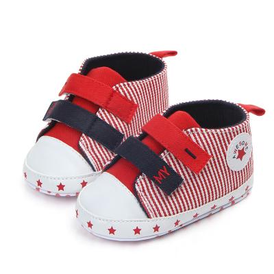 China Hook& 2018 new arrival buckle hook&loop band design canvas baby boy shoes for sale