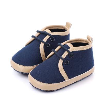 China Anti-odor New Arrival Canvas Baby Boy Sneakers Wholesale Patchwork Infant Shoes for sale