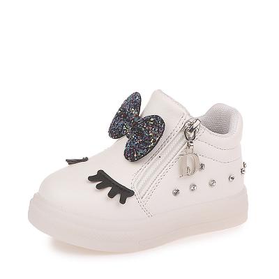 China 2018 Children's LED Fashion Cartoon Girl Bowknot Children's Shoes Fit/Casual/Korean Shoes/Fashion for sale