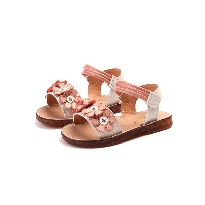 China Fashion / Little Girl Flower Princess Sandals Comfortable Design Child Summer Sandals for sale