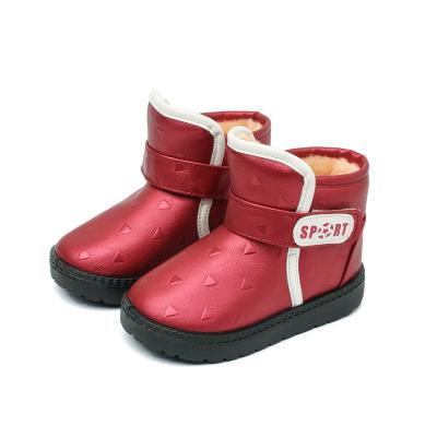 China Wholesale Rubber Raincoats Add Plush Kids Boots Soft Sole Warm Shoe for sale