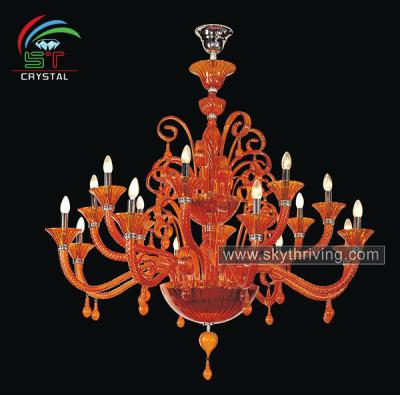 China Warehouse red murano chandelier blown glass chandeliers for sale crystal drops for chandeliers for sale