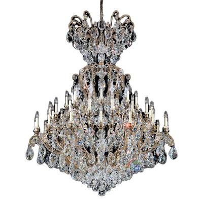 China Contemporary Large Antique Wrought Iron Renaissance Chandelier Lamp for sale