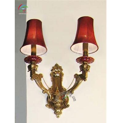 China Contemporary Power Outlet Hotel Wall Lamp With Crystal Pendant for sale