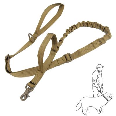 China Outdoor Training Nylon Retractable Dog Leash Army Quick Release Rope Military Tactical Dog Leash for sale