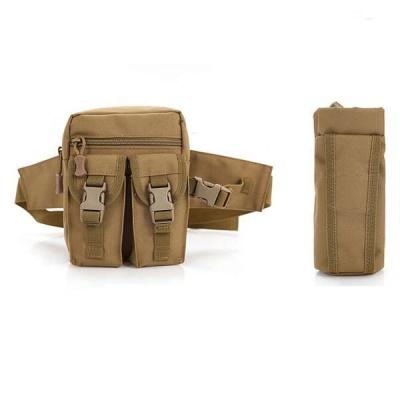 China Water Proof Tactical Waist Bag Molle Waist Pack Outdoor Waterproof Rise Pack With Detachable Water Bottle Pouch Bag for sale