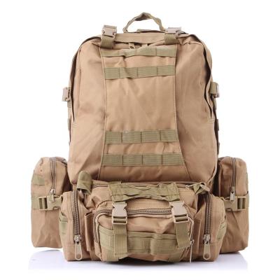 China 55-60L Large Capacity Military Waterproof Mountaineering Waterproof Tactical Backpack With Molle System for sale