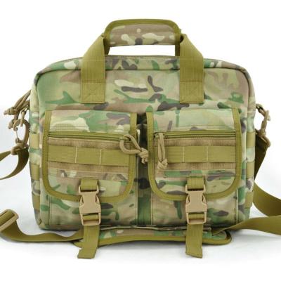 China 1000D Business Style Nylon Military Waterproof Briefcase Camouflage Tactical Laptop Sling Shoulder Bag for sale