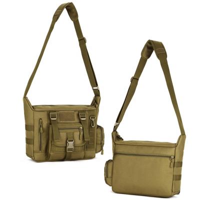 China Hiking Sports Travel Camping Running Men Throw Shoulder Backpack Outdoor Military Tactical Nylon Messenger Laptop Bag for sale