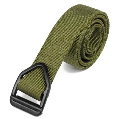 China High Quality Metal Hold Belt Tactical Nylon Belt With Delta Alloy Metal Buckle Style Simple Soft Police Duty Military Belt for sale