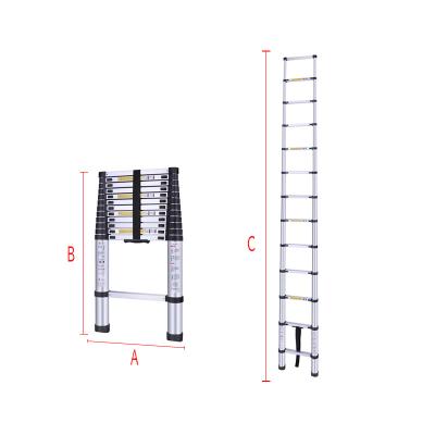 China Telescopic Ladders Guaranteed Suitable Quality Price Step Ladder 5m Telescopic Aluminum Ladder for sale