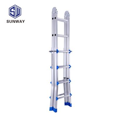 China Multifunctional Folding Ladders Telescopic Step Aluminum Folding Ladder for sale