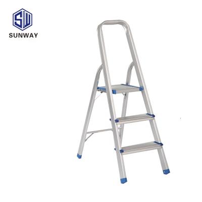 China High Quality 3 Steps Household Aluminum Folding Ladders Folding Ladder for sale