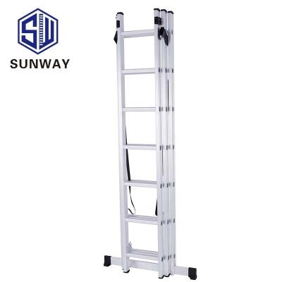 China Folding Ladders Durable Using 8 Meter Extension Ladder Parts Aluminum Extendable Ladder for sale