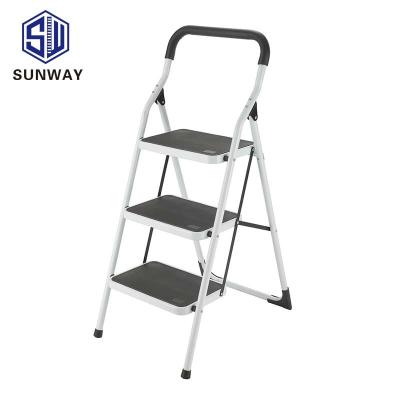 China Custom Folding Ladders Stainless Steel Step Folding 3 Step for sale