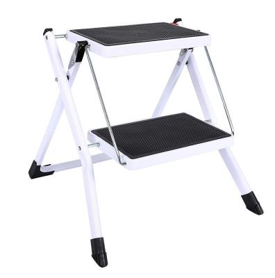 China Mat Tread Folding Anti-Slip Ladder (Height) 2 Step Adjustable Folding Anti-Slip Safety Stools for sale