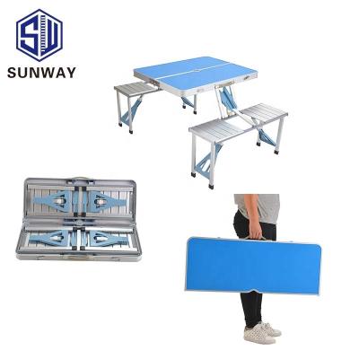 China Modern Outdoor Heights Adjustable Foldable Dining Picnic Table And Chairs for sale